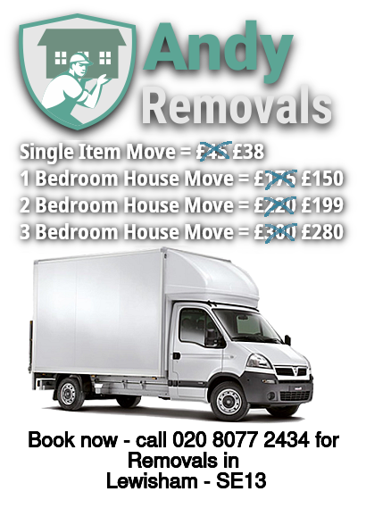 Removals Price discount for Lewisham